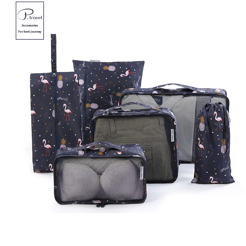 Fenicottero blu Navy e ananas