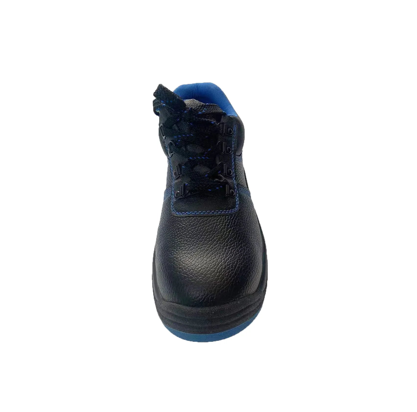 안티 펑크 방수 산업 건설 가죽 작업 블랙 안전 신발