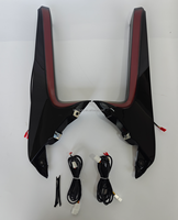 Pièces automobiles de mise à niveau, feux de jour DRL, accessoires de voiture, feux de pilier pour Rav4 19-23, pare-chocs arrière, feu arrière LED avec lentille rouge