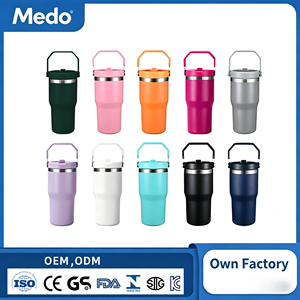 Customizable 3-Lid Design Stainless Steel <strong>Water</strong> <strong>Bottle</strong> | 900ml <strong>Extra</strong> <strong>Large</strong> Capacity Tumbler with Carry Handle for Outdoor/Office - Product Image 3