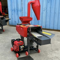 Machine à Alimentation Animale Multifonctionnelle 5 Ton/H, Hache-Paille Cyclonique Électrique/Diesel/à Essence, en Fonte et Acier Inoxydable