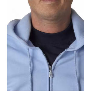 Sudadera con capucha de lana Vintage personalizable de Color sólido, chaqueta con cremallera para hombre, jersey de gran tamaño, 300 gramos, 100% algodón, Color único - Product Image 4