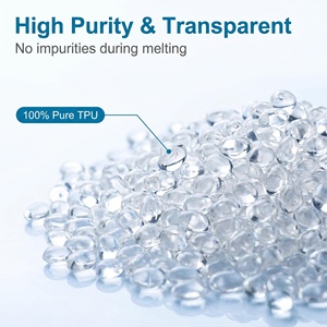 เรซิ่น TPU สำหรับฉีดขึ้นรูปและอัดรีด เม็ดพลาสติก TPU ใสพิเศษ ขายส่ง วัตถุดิบพลาสติก TPU - Product Image 1