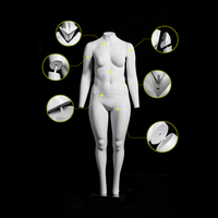 Mannequin fantôme féminin invisible grande taille GH14 pour photographie de vêtements 3D grande taille, sections amovibles, mannequin fantôme inclus