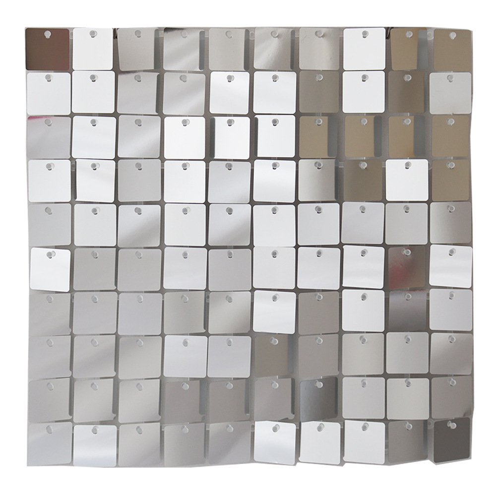 Cadre transparent carré argenté 7013 3030 cm - base transparente