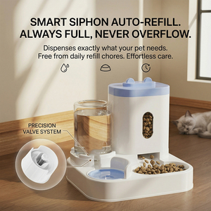 Dispensador <span class=keywords><strong>de</strong></span> Bebida para Mascotas Comedero Automático para Gatos Integrado con Circulación <span class=keywords><strong>de</strong></span> Flujo <span class=keywords><strong>de</strong></span> Agua Potable - Product Image 2