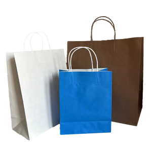 クリスマスカラフルなショッピングギフト紙袋カスタム再利用可能クラフト紙袋ベーカリーサンドイッチコーヒー環境に優しい包装 - Product Image 3