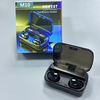 M10 TWS Kablosuz Kulaklıklar BT Kulak İçi Kulaklık Şarj Kutulu LED Spor Stereo Gürültü Önleyici Kulaklıklar