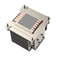 Dissipateur thermique R67 2U 1700 avec 5 caloducs, ventilateur de refroidissement CPU Intel 4PIN PWM 100W, compatible avec les processeurs Intel de 12e/14e génération, double roulement à billes