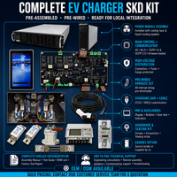 Nouveaux kits SKD complets pour chargeurs de véhicules électriques OCPP 2.0.1 CCS2/NACS, station de charge rapide DC pré-câblée avec 4G/Wi-Fi