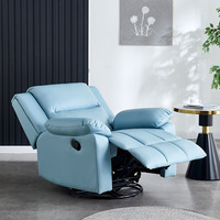 OKF Fauteuil canapé inclinable simple luxe Repose-jambes réglable OEM ODM Mobilier de loisir électrique en tissu pour chambre d'hôtel et salon