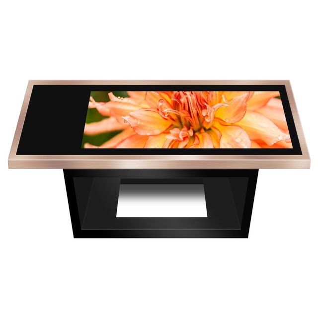 Smart Fridge Coffee Table 10mm Tempered Glass Top Low Noise Refrigerated Storage Bar Table for Home Office Factory