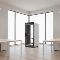 Cabines insonorisées Unibooth en profilés d'aluminium de précision, durables, design moderne, installation rapide et facile pour la maison/le bureau