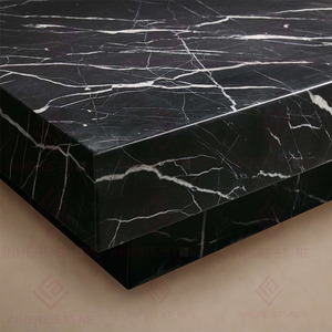 Tavolino da Caffè Rettangolare in Marmo Nero Marquina e Bianco Carrara, Design Moderno e Lussuoso Personalizzato, Arredamento Durevole per la Casa - Product Image 2