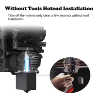 YouQi 3D Printer aksesoris baja keras Nozzle Hotend Kit untuk Anycubic Kobra S1 / Kobra S1 Combo