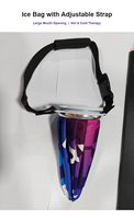 Sac à glace à grande ouverture avec sangle réglable pour la thérapie chaude et froide et le soulagement de la douleur.
