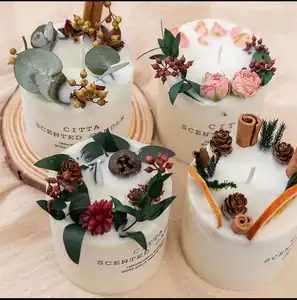 High Quality Pretty Candles Wholesale Price Soy Candle Home Decorative Wedding Birthday Customized Triple Scented Soy Candle
