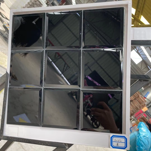 Thanh Lịch Hiện Đại Sang Trọng Pha Lê <span class=keywords><strong>Mosaic</strong></span> Thủy Tinh Gạch 4Mm Hình Chữ Nhật Dày Và Mô Hình Vuông Kim Loại Khung Phòng Tắm Tường Trang Trí Nội Thất Gương - Product Image 4