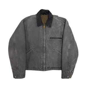 Servicio OEM Personalizado de Fábrica, Chaqueta de Trabajo Vintage de Moda 100% Algodón, Chaqueta Detroit Deslavada y Desgastada - Product Image 1