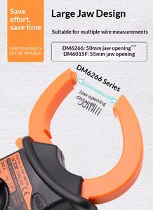 Pince ampèremétrique numérique Victory DM6266/6016B multimètre de gamme automatique accessoire de machines-outils essentielles - Product Image 3