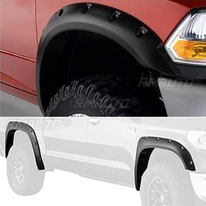 Offre Spéciale : Lot de 2 (avant/arrière) extensions d'ailes pour Toyota Tundra 2014-2017 – Style surface lisse/Style strié - Product Image 3