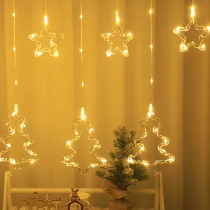 Hochwertige 3m lange 115 leuchtperlen LED Weihnachtspendel zehn hängende Led-Lederlinien Weihnachtsvorhang-Lichter Urlaubsdekoration