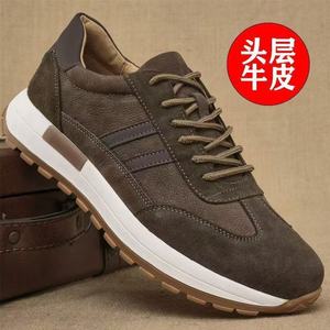 Chaussures de course rétro pour hommes, baskets décontractées à lacets, respirantes, antidérapantes, chaussures de marche en plein air, tige en Faux daim, printemps, été, hiver - Product Image 3