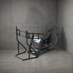 ชุดจำลองการขับรถแข่ง SIM Racing Rig สีเงิน รุ่น 4040 4080 40120 40160 โครงอะลูมิเนียมสีดำ - Product Image 4
