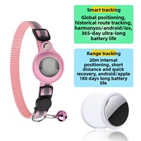 Collier pour chat AirTag anti-perte avec clochette réfléchissante et support de protection, collier de suivi de sécurité pour chats et chatons