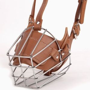 Museruola per Cani in Acciaio Inossidabile e Pelle, Anti-Morso, Anti-Abbaio, Anti-Rovinamento, Anti-Danno, Progettata Appositamente per Pastore Tedesco - Product Image 2