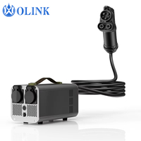 OLINK Nouveau Design DC 30A 5.5KW 3 Mètres Prise Américaine Personnalisable Déchargeur Portable V2L pour Voyages en Extérieur