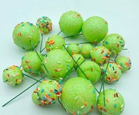 Décorations de gâteau pas chères en fausse boules mates, fournitures de pâtisserie, boules en mousse, joyeux anniversaire, mariage, Noël, décorations de gâteau pour fêtes
