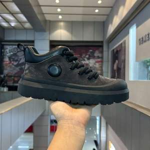 Bottes de travail résistantes de haute qualité, style chaussures en toile pour hommes, semelle en caoutchouc épaisse, baskets montantes pour sports de plein air et loisirs - Product Image 2