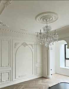 BD-84241 Guanyu Hôtel Décoration Moule Vente Chaude Mousse <span class=keywords><strong>LED</strong></span> Conceptions Fibre De Verre Gypse Plâtre Plafond Polyuréthane <span class=keywords><strong>Corniche</strong></span> - Product Image 6