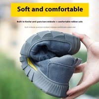 Chaussures de sécurité anti-écrasement, anti-perforation, respirantes, à embout d'acier, résistantes au feu pour soudeurs, travaux de construction et utilisation en usine