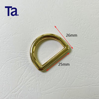 TANAI tas cincin D logam Zinc Alloy, aksesori tas tangan dapat disesuaikan emas ringan 25mm 32mm 38mm