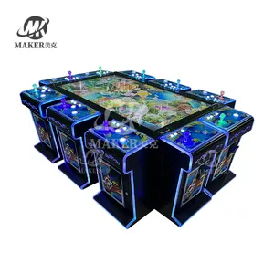 Hot Sale High Quality 65 Inch 10 Players Coin Operated Skill Fish Game Cabinet Machine