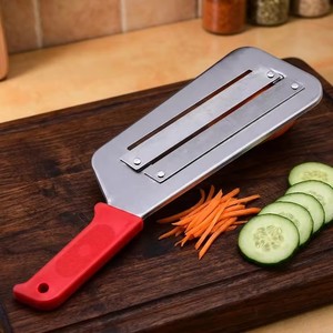 Cuchillo de pelar de doble hoja de acero inoxidable al por mayor, rebanador, triturador, cortador de repollo, picador manual de verduras para ensalada de repollo en la cocina - Product Image 2