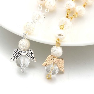 Acrilico Braccialetto Rosa Braccialetto di Perline Rosarios Catolicos Braccialetto <span class=keywords><strong>con</strong></span> Le Ali di <span class=keywords><strong>Angelo</strong></span> - Product Image 5
