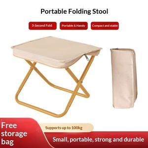 Складной уличный стул с ручкой, портативный, для кемпинга, рыбалки, с молнией, в упаковке для почтовых отправлений - Product Image 4