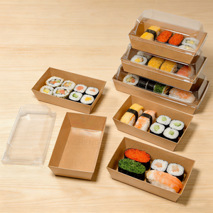 Caja para Sushi, Tiramisú, Pasteles y Charcutería con Ventana y Tapa para Llevar - ¡Oferta Especial! - Product Image 2