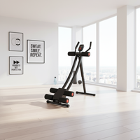 Máquina de Abdominales CHENGMO SPORTS, Máquina de Entrenamiento Abdominal Ajustable para Ejercicios de Abdominales en Casa, Gimnasio, Fitness, Plegable, Entrenamiento de Fuerza