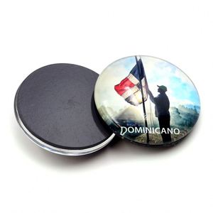 Custom 3D Round Glass Cabochon Personalizable Travel Pictures of Dominica <b>Fridge</b> Crystal Magnet - Product Image 6