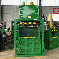 Compacteur-balleur hydraulique vertical automatique HC avec taille personnalisable 380V 500kg pour déchets municipaux et ferraille industrielle