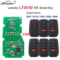 Clé de voiture intelligente Lonsdor LT30-02 pour Allion Camry, matériau ABS, 4 boutons, connecteur de bouton, conforme QC