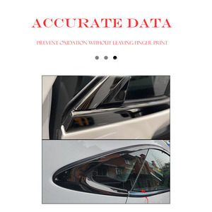 แผ่นโครเมียมหน้าต่างประตูรถยนต์สีดำสำหรับชิ้นส่วนรถยนต์เหมาะสำหรับรถ Audi A5 S5 RS5 <span class=keywords><strong>F5</strong></span> 2016-2025 - Product Image 5