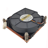 1700 2011 1155 1151 ordinateur multi-plateforme de bureau mince radiateur CPU ventilateur CPU refroidissement par air en cuivre pur