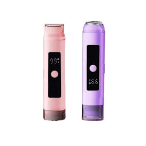 Afeitadora eléctrica de doble cabezal H2 para mujer, recargable, resistente al agua IPX7, removedor de vello de todo el cuerpo, carcasa de plástico - Product Image 1