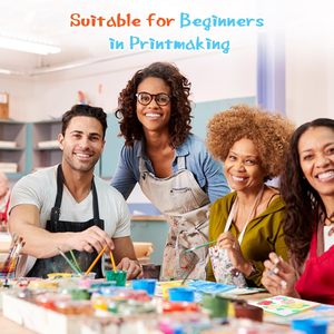 Silicone Pad In Ấn Thấp Tack Ảnh Polymer Grip Mat Thủ Công Gel Nghệ Thuật Gel In Ấn Tấm Cho Printmaking Monoprinting Rõ Ràng Tấm - Product Image 6