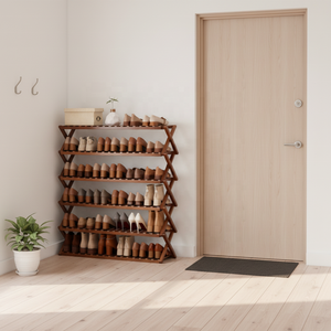 Zapatero de Bambú Portátil de 4 Niveles, Plegable, para Sala de Estar o Entrada, en Oferta - Product Image 2